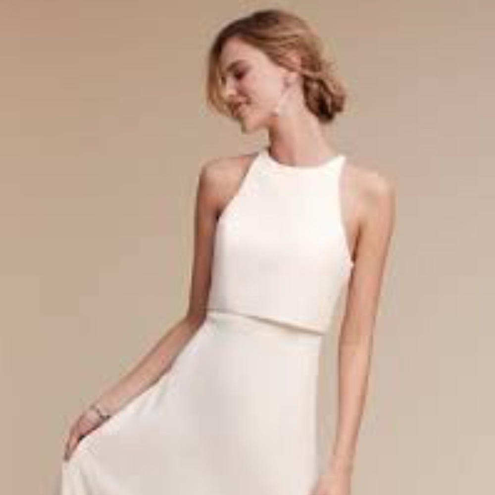 BHLDN Jill Stuart Iva Crepe Gown Size 14 NWOT